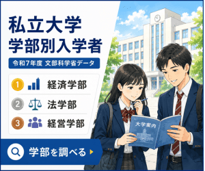 私立大学 学部別入学者（文科省データ）